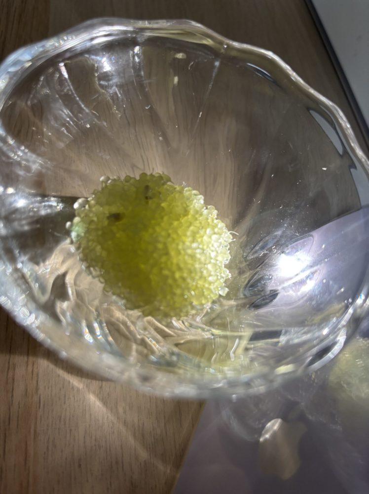 フィンガーライム　ガラスの器
